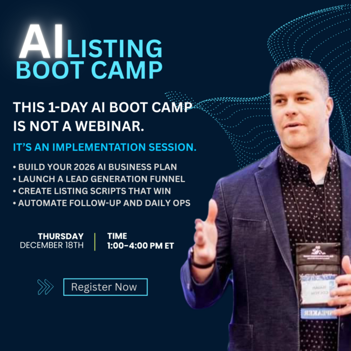 🚀 AI Listings Boot Camp TODAY!