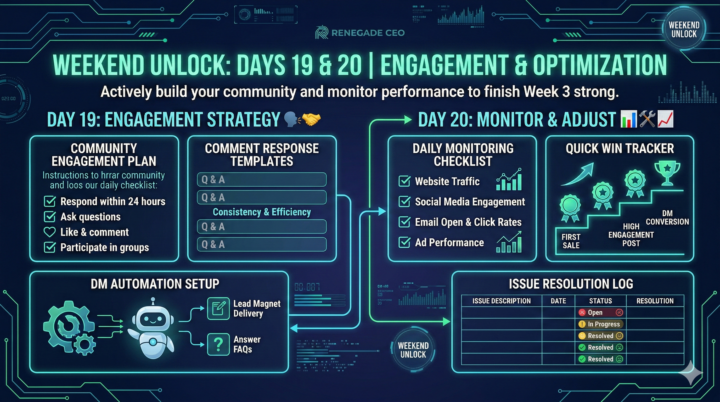 Weekend Unlock! Days 19 & 20 are live! 🗣️📊
