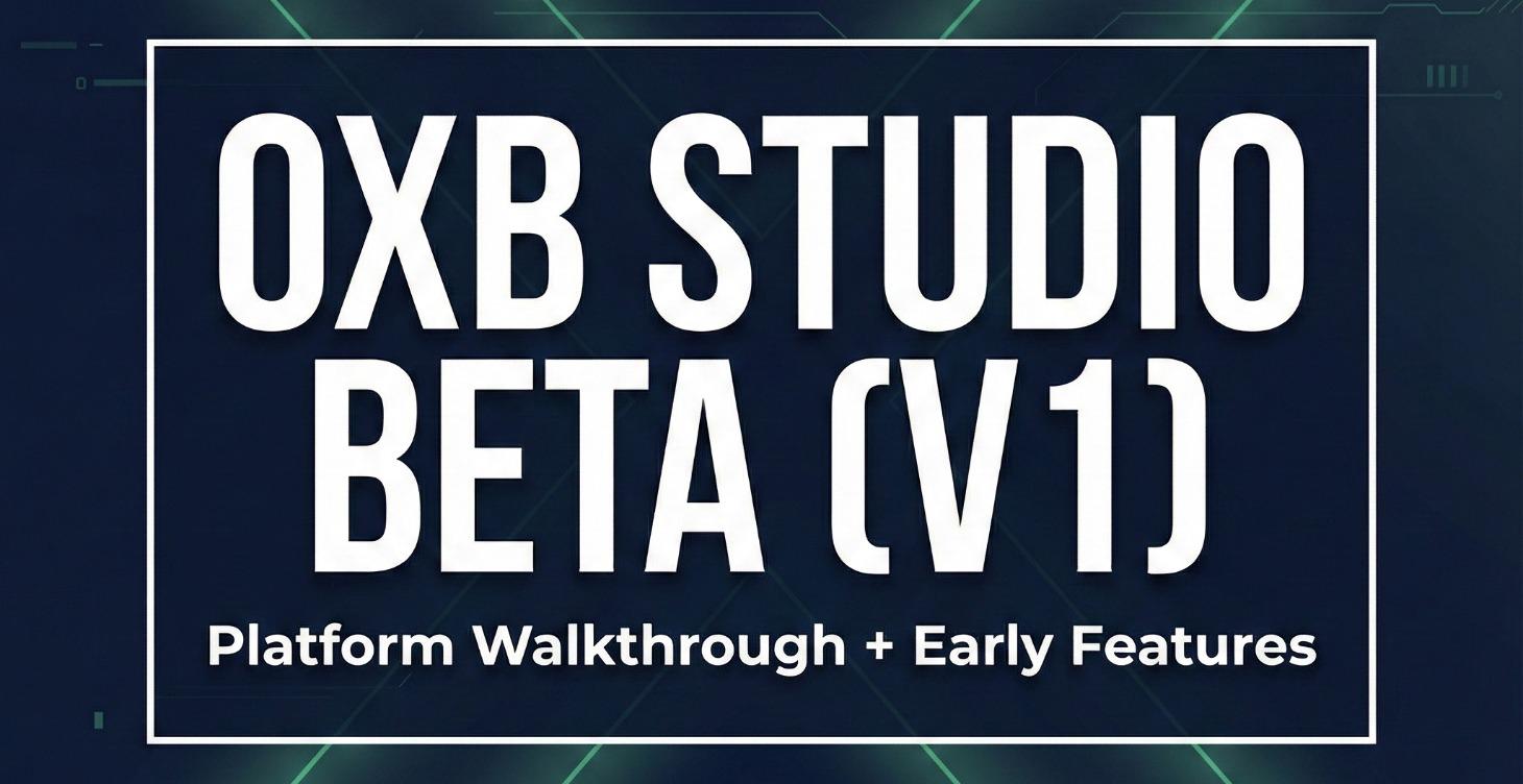 OXB Studio Beta Walkthrough (V1)