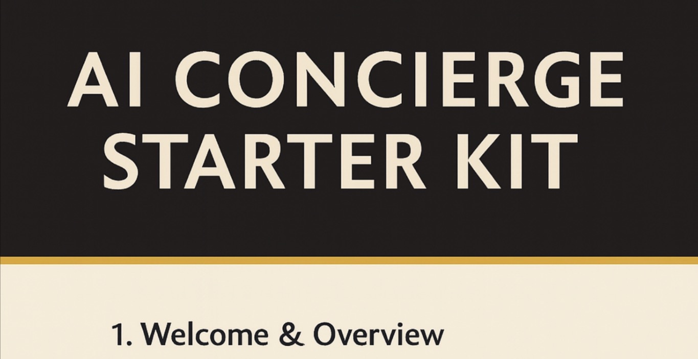 AI Concierge Starter Kit – Boutique Hotel Edition
