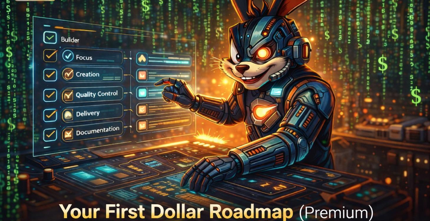 🧭 MODULE: Your First Dollar Roadmap (Premium)
