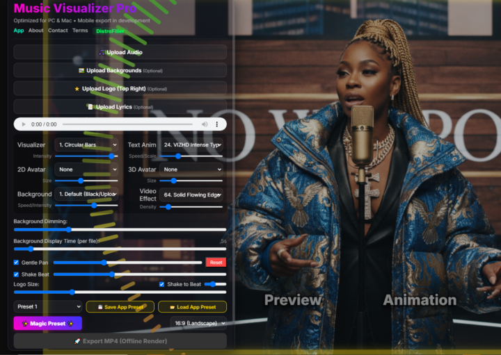 Turn your music into a visual experience instantly.