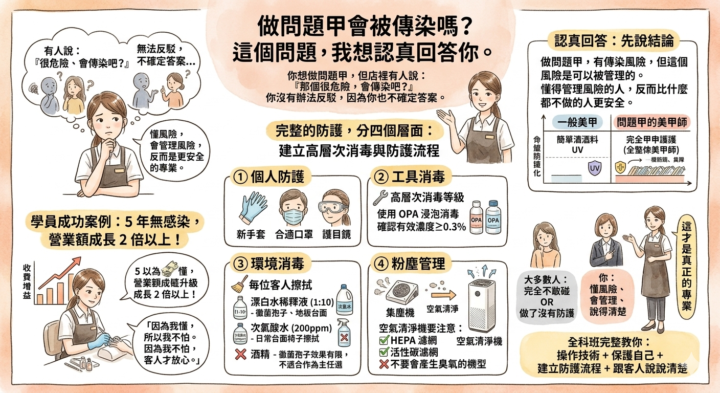 做問題甲會被傳染嗎🤔？ 這個問題，我想認真回答你。