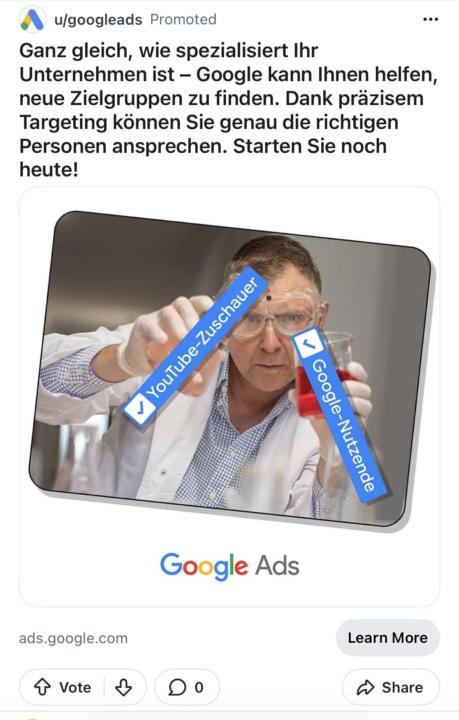 Even Google can't do Reddit ads