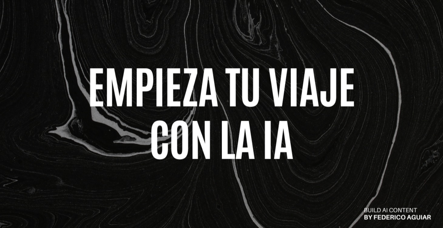 Comienza tu viaje con la IA