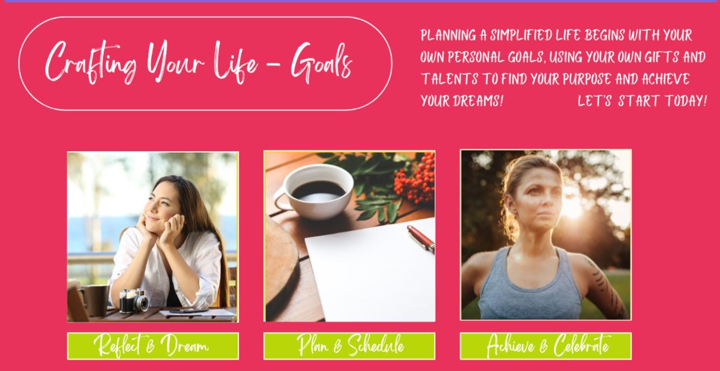 Simplify Your Life - Crafting Your Life - Goals