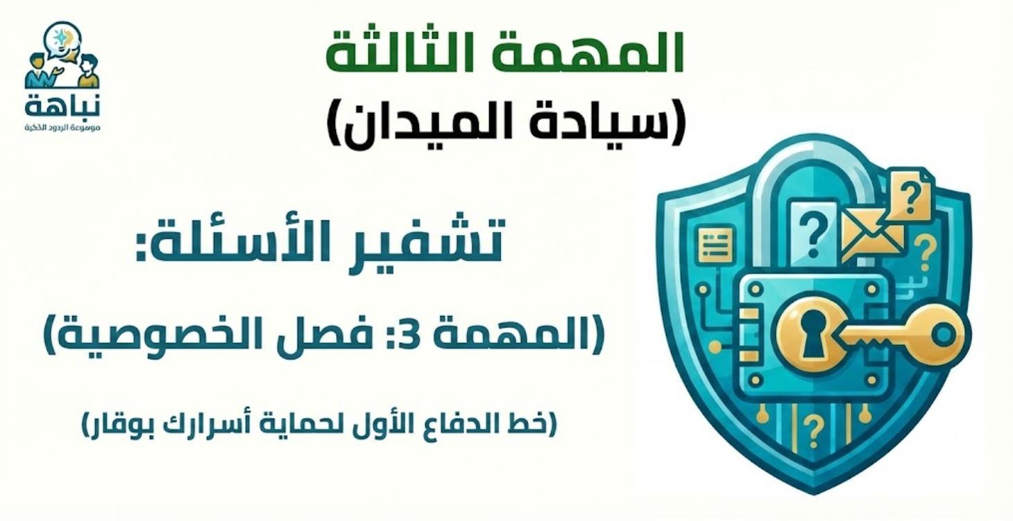 تشفير الأسئلة:  فصل الخصوصية