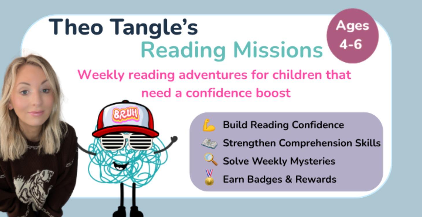 Theo Tangle's Reading Missions (Ages 4-6)