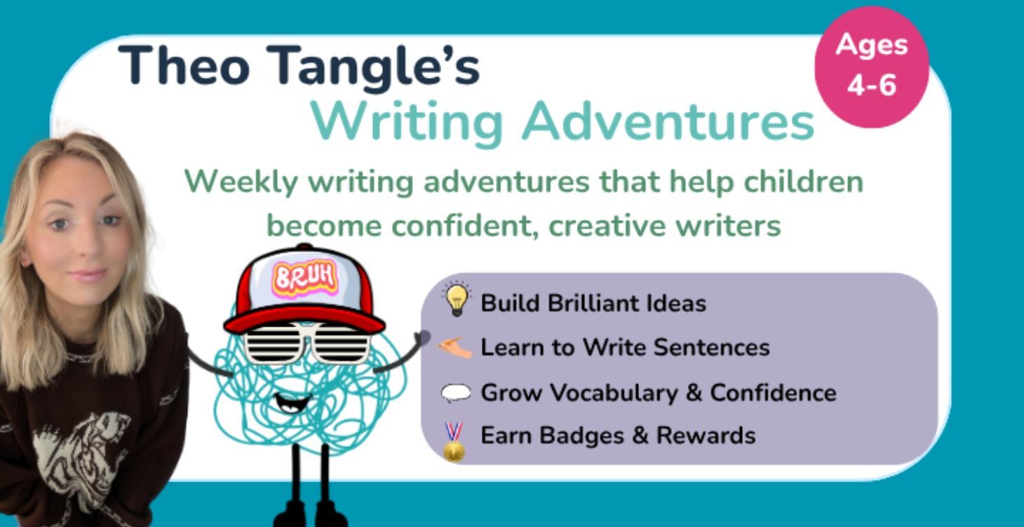 Theo Tangle's Writing Adventures (Ages 4-6)