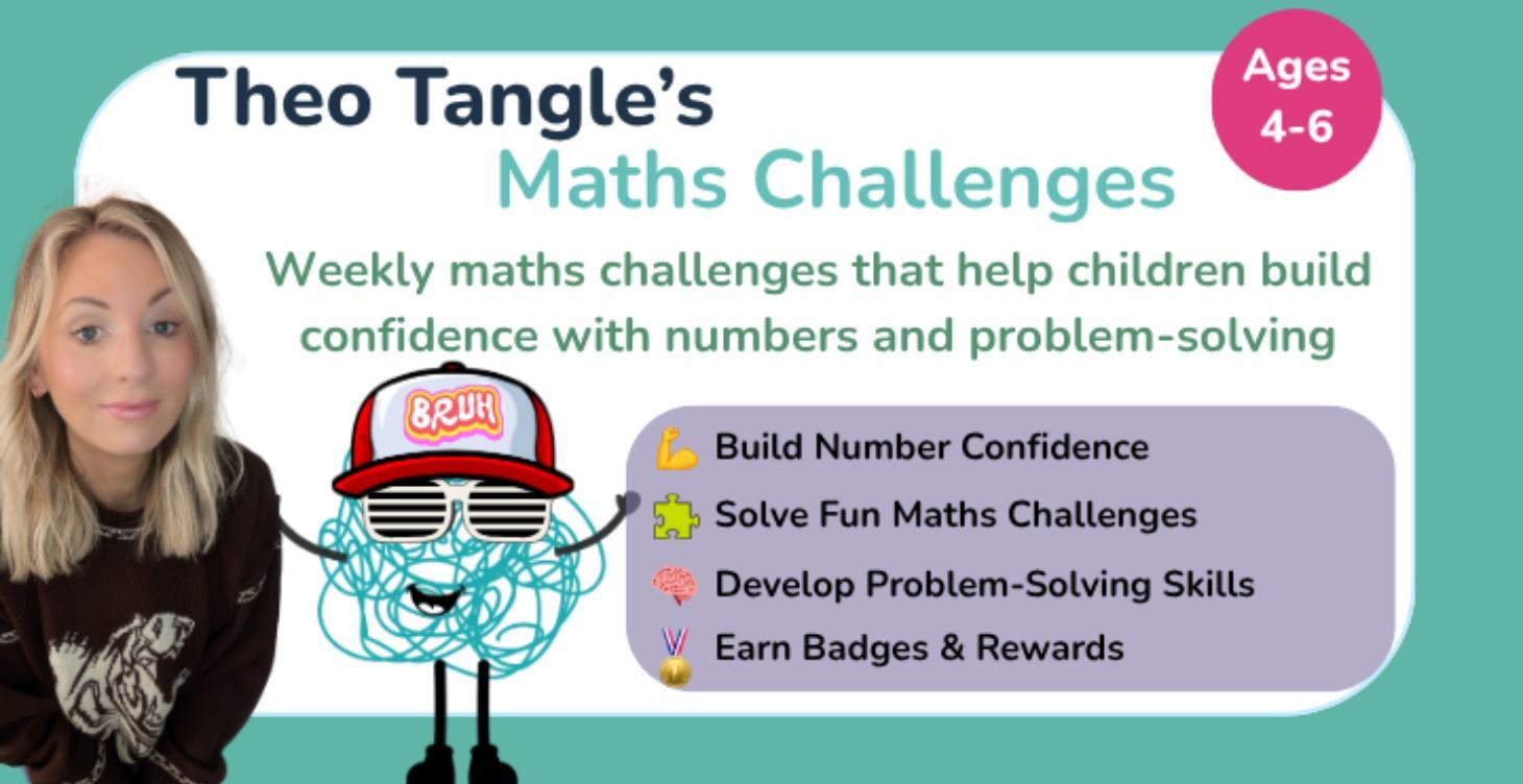Theo Tangle's Maths Challenges (Ages 4-6)