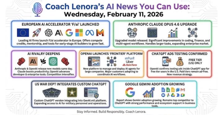 Today’s AI News You Can Use- Wednesday 2/11/26