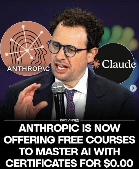 Anthropic is now offering FREE AI Courses