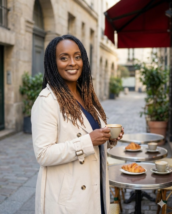 Prompt of the Day 💻📸 Friday | Paris Morning Cafe Street Scene