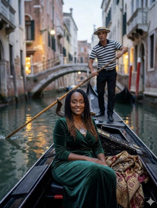 Prompt of the Day 📸 | Venetian Gondola Evening Portrait, Italy