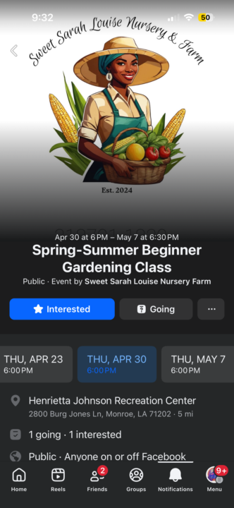 It’s a gardener class for beginners! 