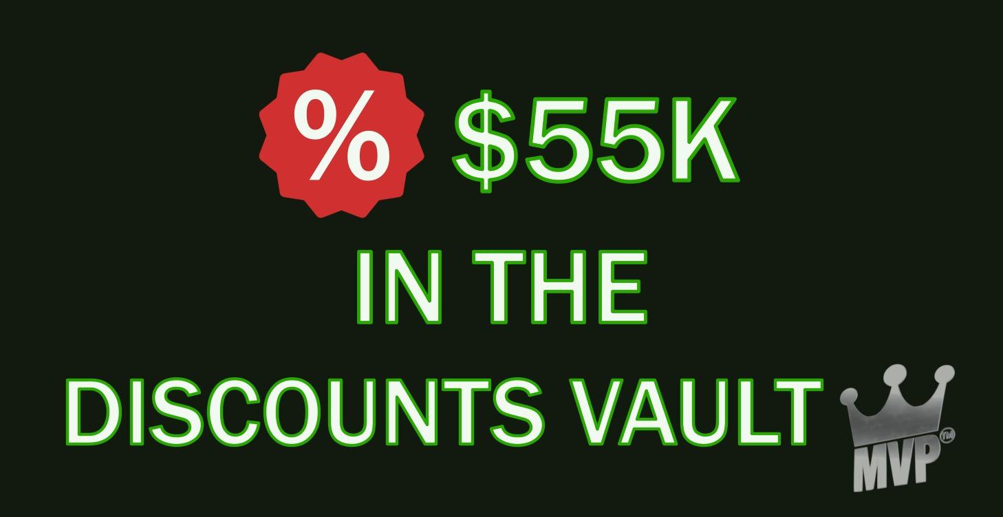 💰$55K in the Discounts Vault