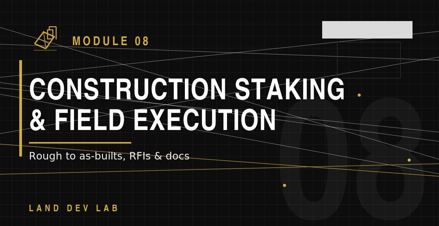 8. Construction Staking & Field Execution