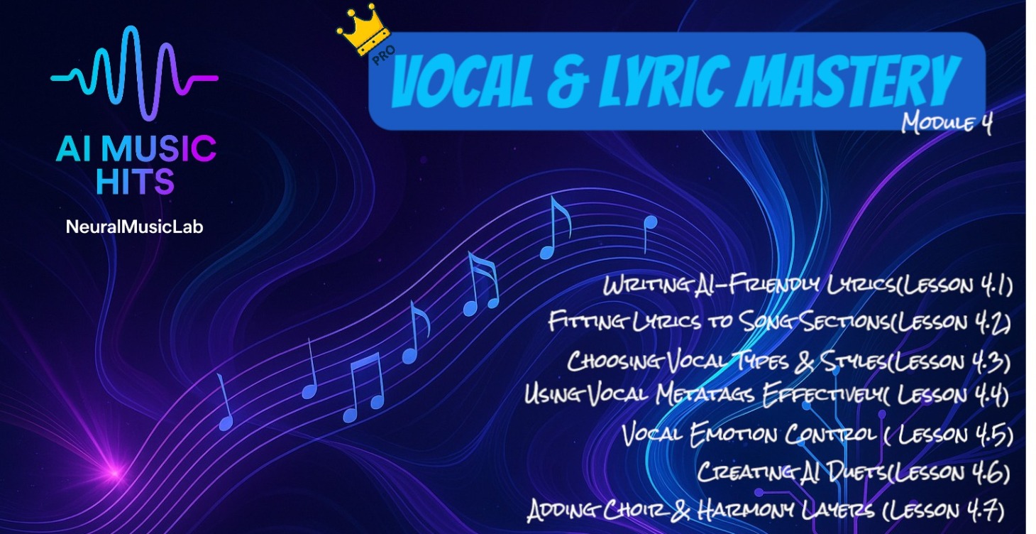 🎤 Module 4 – Vocal & Lyric Mastery
