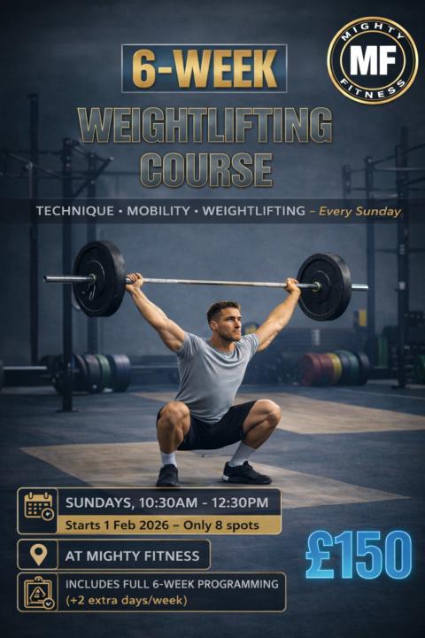 6 Week Weightlifting Course 🏋️