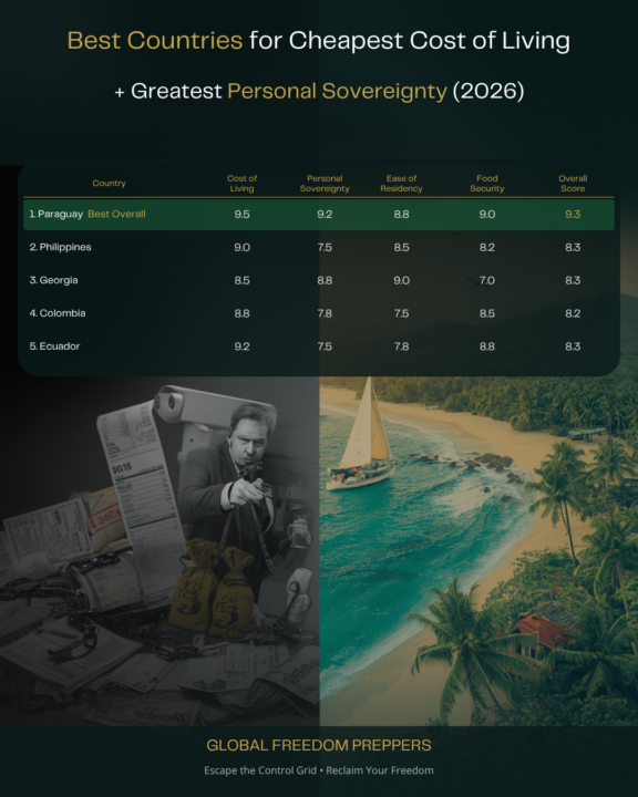 Best Countries for Personal Sovereignty & Low Cost of Living!