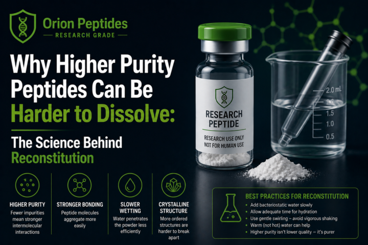 Why Higher Purity Peptides Can Be Harder to Dissolve: The Science Behind Reconstitution
