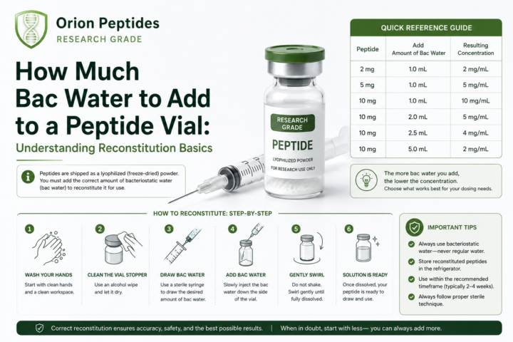 How Much Bac Water to Add to a Peptide Vial: Understanding Reconstitution Basics