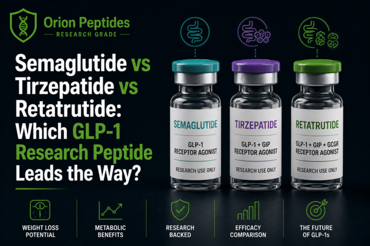 Semaglutide vs Tirzepatide vs Retatrutide: Which GLP-1 Research Peptide Leads the Way?