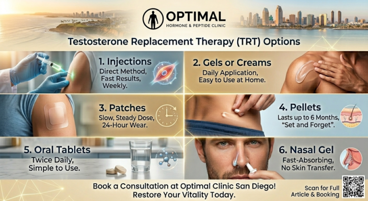 Types of TRT Therapy in San Diego, California