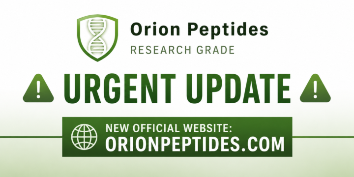🚨 ORION PEPTIDES SERVICE UPDATE 🚨