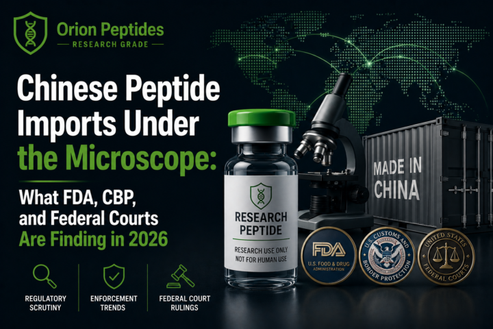 Chinese Peptide Imports Under the Microscope: What FDA, CBP, and Federal Courts Are Finding in 2026