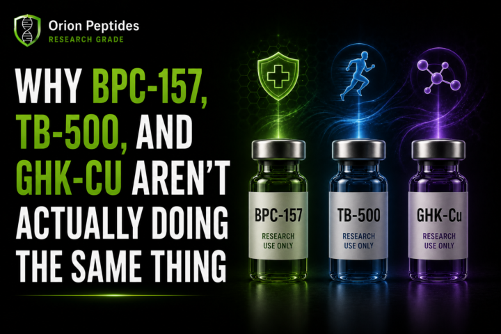 Why BPC-157, TB-500, and GHK-Cu Aren’t Actually Doing the Same Thing