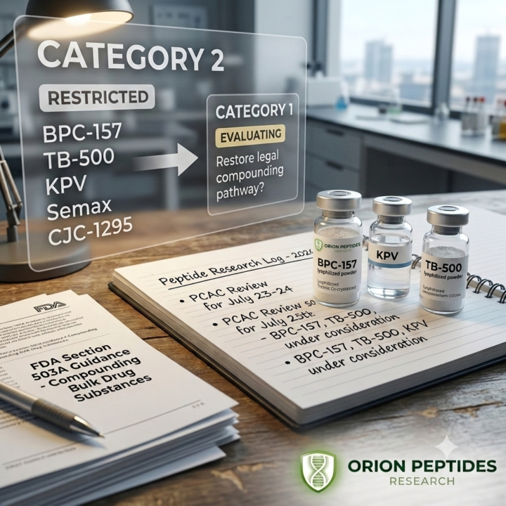 📜 FDA Category 2 & Peptide Access – A Quick Breakdown