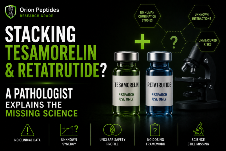 Stacking Tesamorelin & Retatrutide? A Pathologist Explains the Missing Science