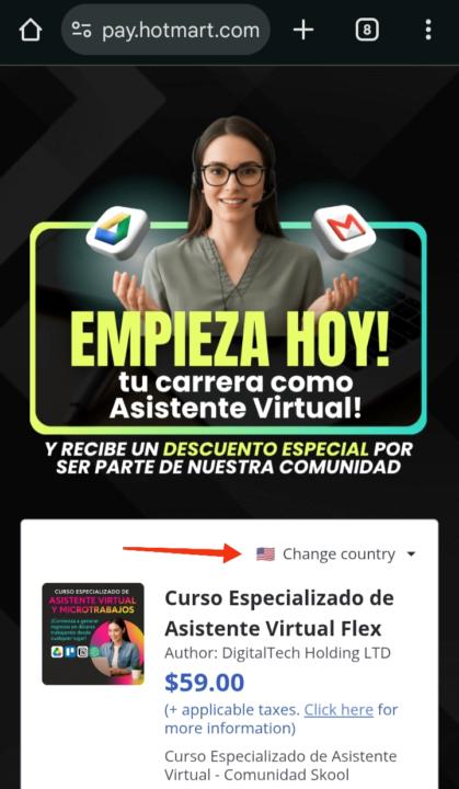 Ayuda con Curso de Asistente Virtual 