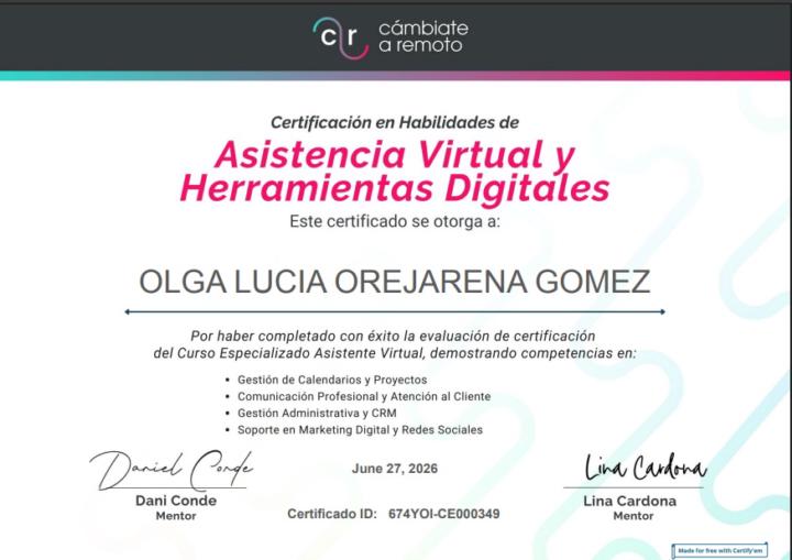 CERTIFICADO ASISTENCIA VIRTUAL 
