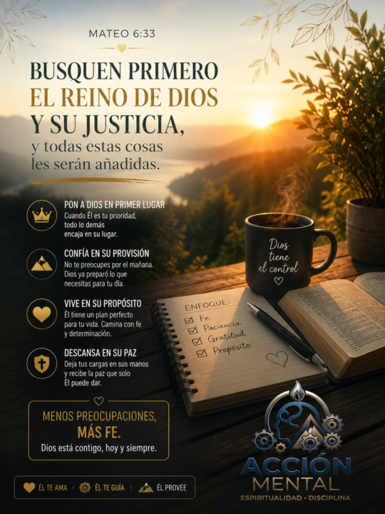 Dios primero.