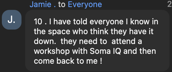 Previous Attendee Experiences - LOVE THIS! 😍