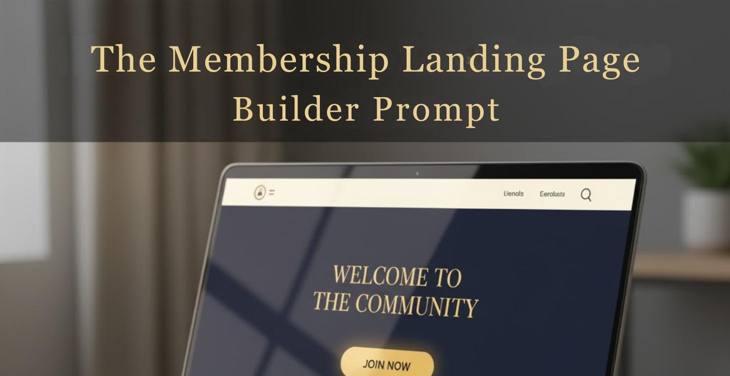 The Membership Landing Page Builder Prompt
