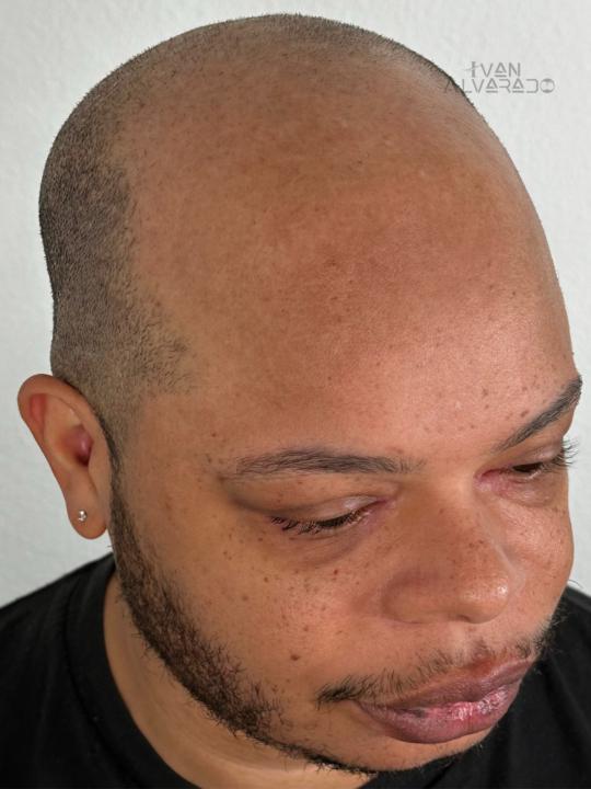 Wanted a sharp line, left with a natural one.. and loved it.