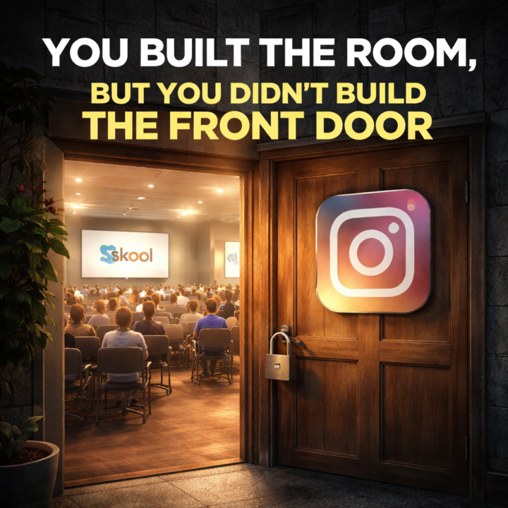 You built the room, but you didn’t build the front door