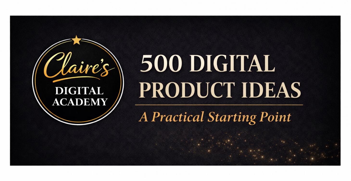 500 Digital Product Ideas Practical Starting Point