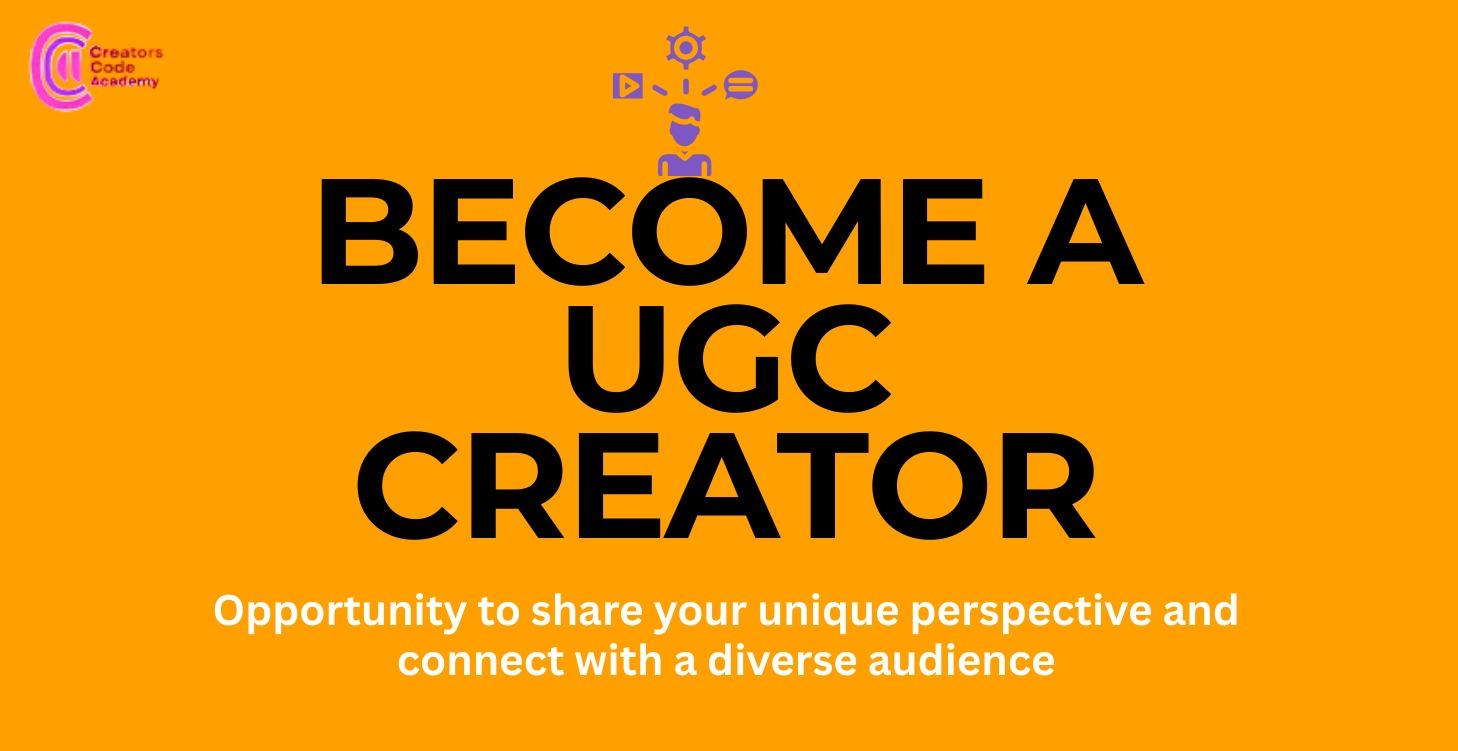 Be a UGC Creator | Brand Influencer