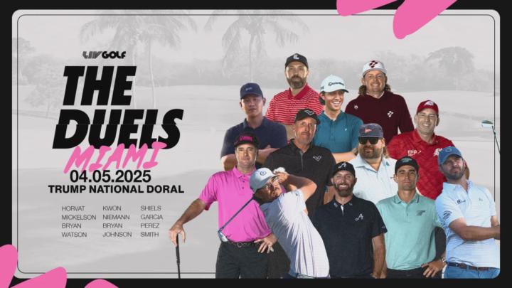 ‘The Duels: Miami’ bringing LIV Golf pros and top golf creators together for team event