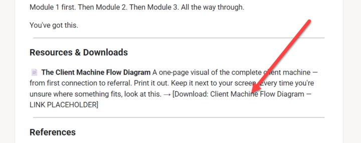 Missing checklist in Scale Module 1.1?