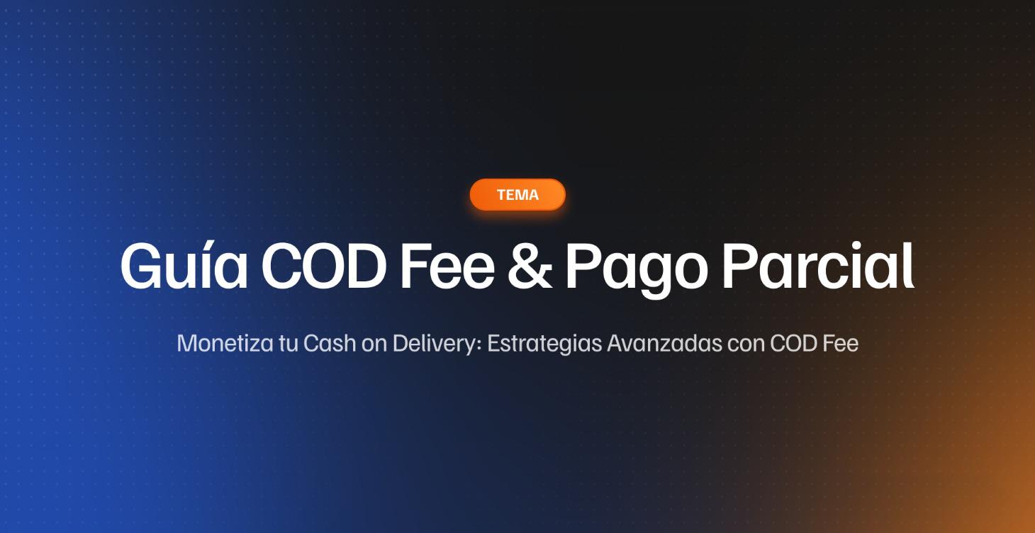 Guía COD FEE & Partial Pay