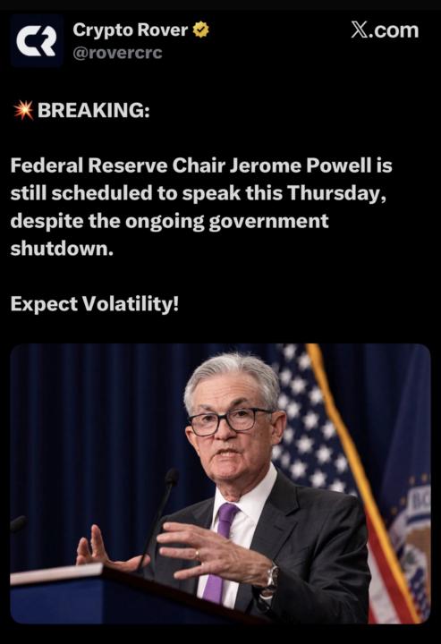 Powell to speak on Thursday 