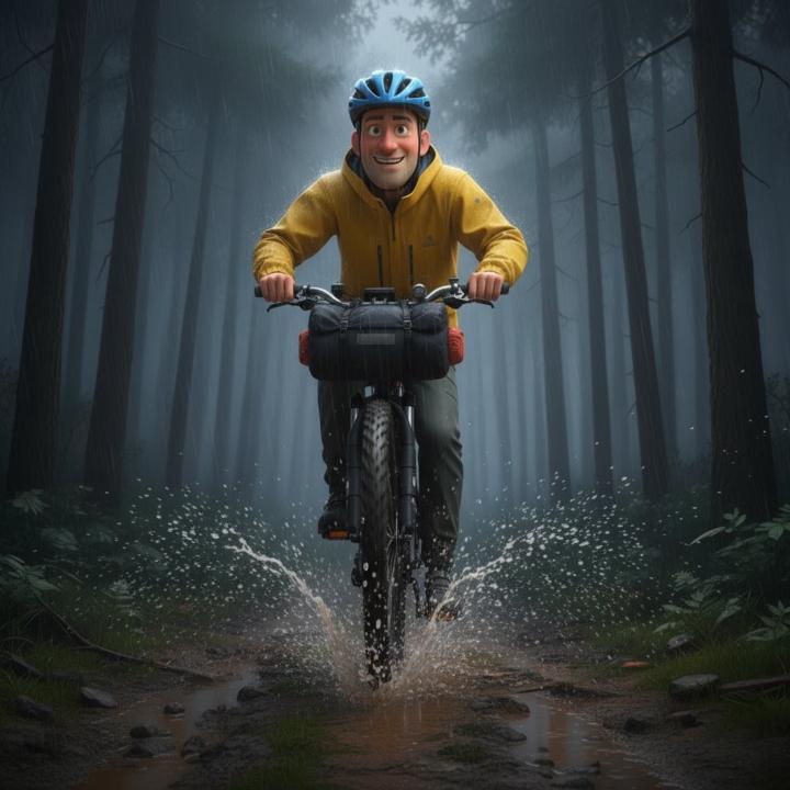 🌧️ Schmuddelwetter – Fluch oder geheimes Bikepacking-Training? 🚴‍♂️💨