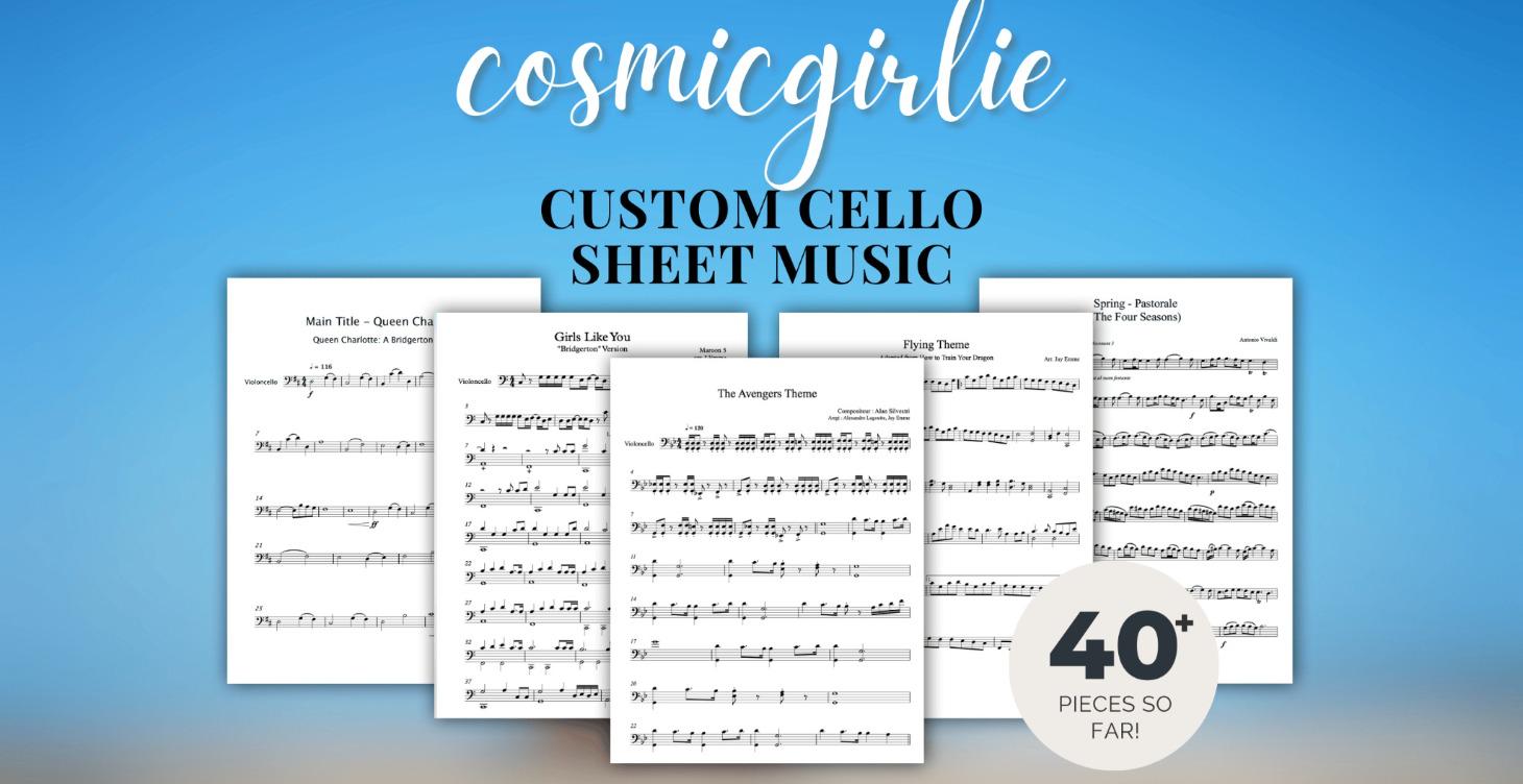 Custom Cello Sheet Music!