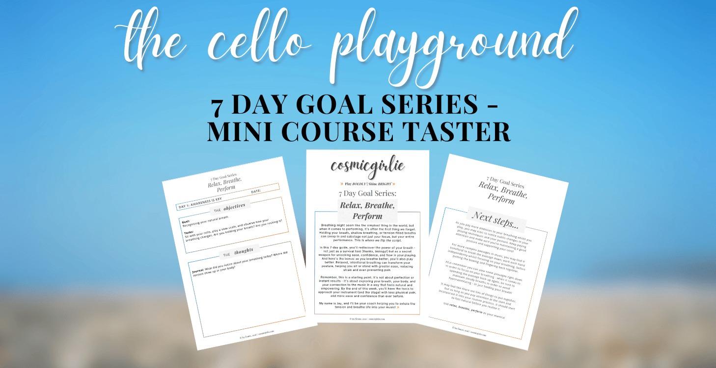 7 Day Goals (Free Taster)