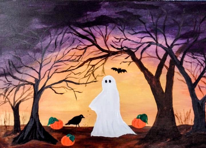 Halloween painting 